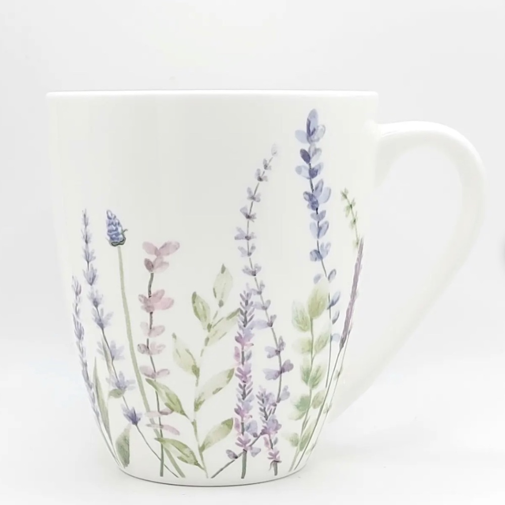 Lavender Watercolor 12 ox Coffee Mug